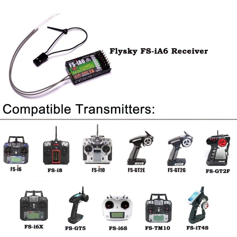 Flysky FS-IA6 Receiver 6CH Dua - Drone Racing Receiver reseña y precio