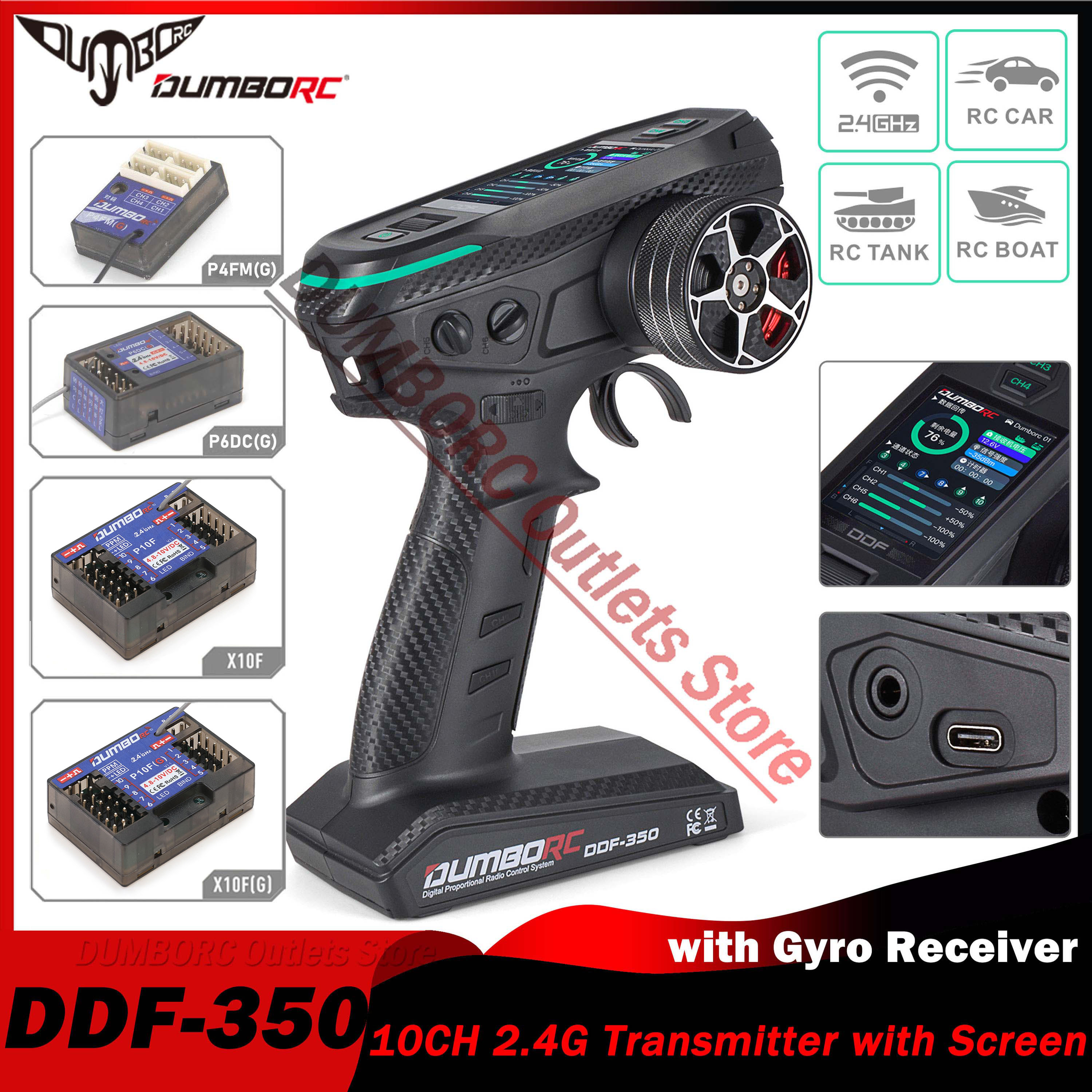 DUMBORC DDF-350 10CH RC Remote - Drone Racing Receiver reseña y precio