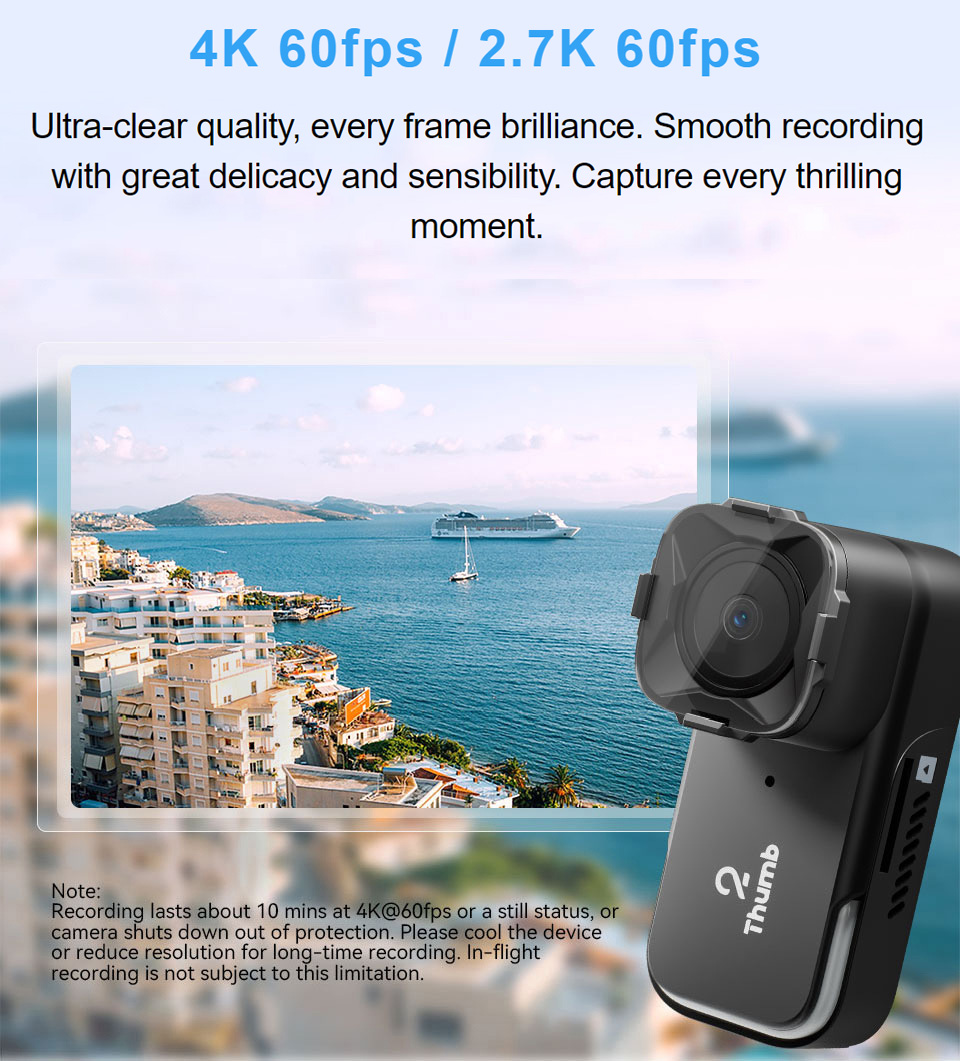 New Version RunCam Thumb 2 4K  - Drone Racing Camera reseña y precio