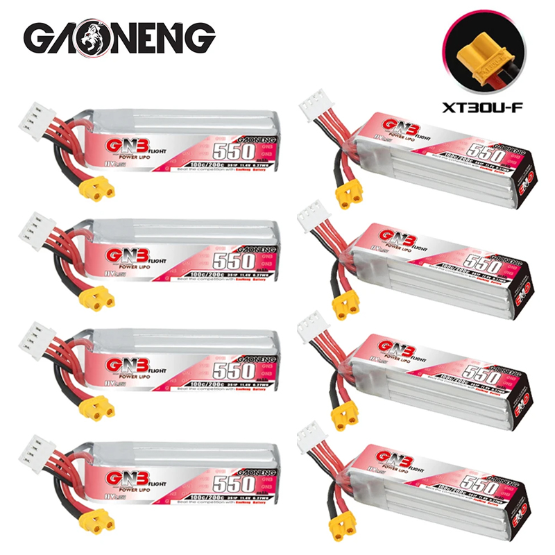 GNB HV 11.4V 550mAh 100C/200C  - Drone Racing Battery reseña y precio