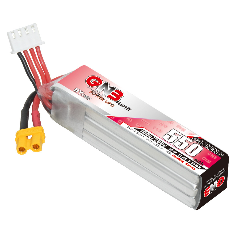 GNB HV 11.4V 550mAh 100C/200C  - Drone Racing Battery reseña y precio