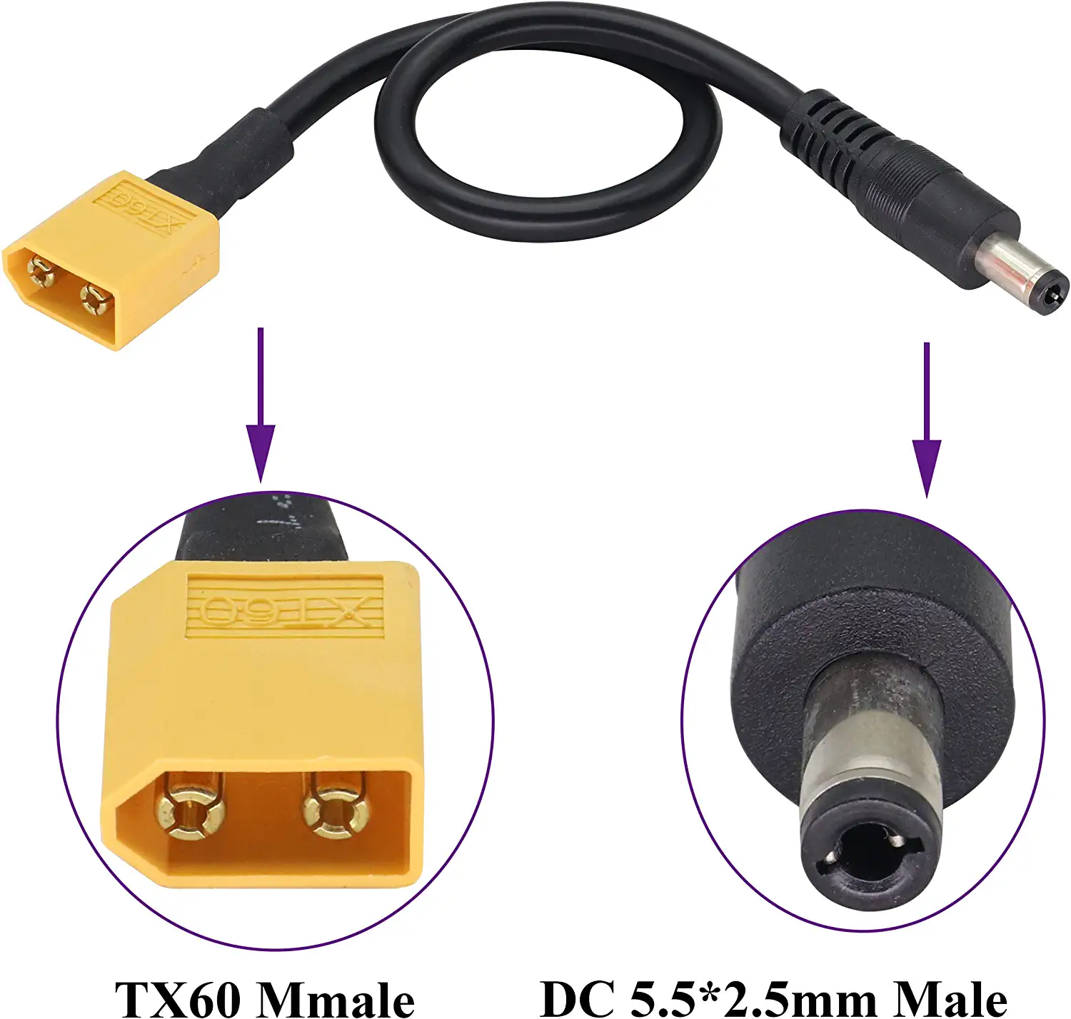XT60 Adapter Cable XT60 Male t - Drone Racing Gate reseña y precio