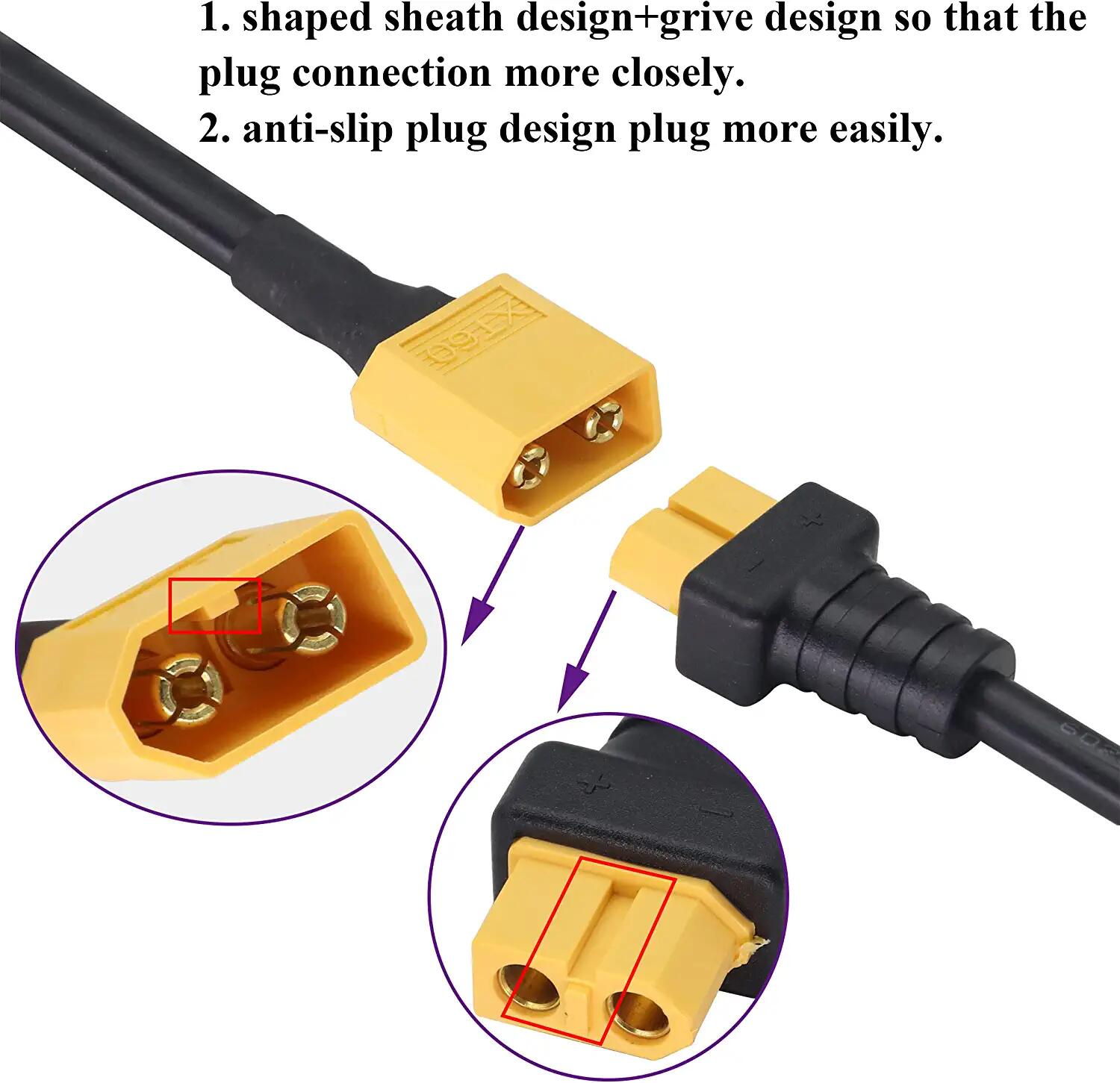 XT60 Adapter Cable XT60 Male t - Drone Racing Gate reseña y precio