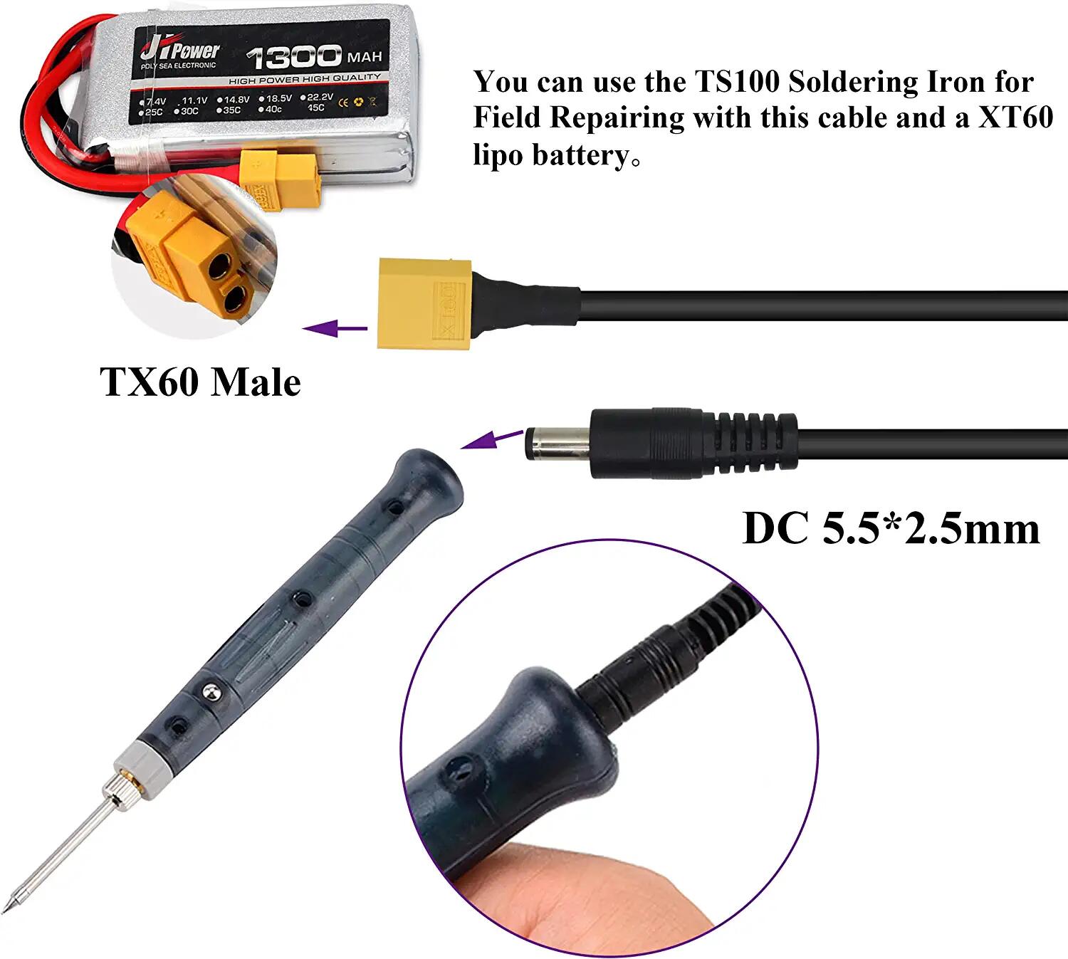 XT60 Adapter Cable XT60 Male t - Drone Racing Gate reseña y precio
