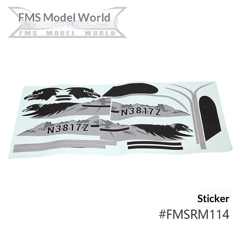 FMS RC Plane Decals For 1700mm - Drone Racing Motor reseña y precio
