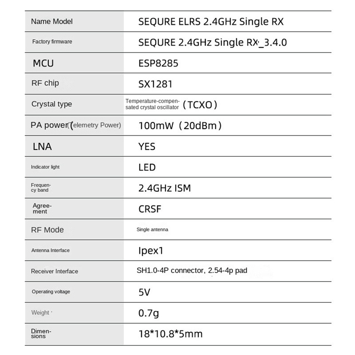 A56G-SEQURE ELRS 2.4GHz Single - Drone Racing Charger reseña y precio