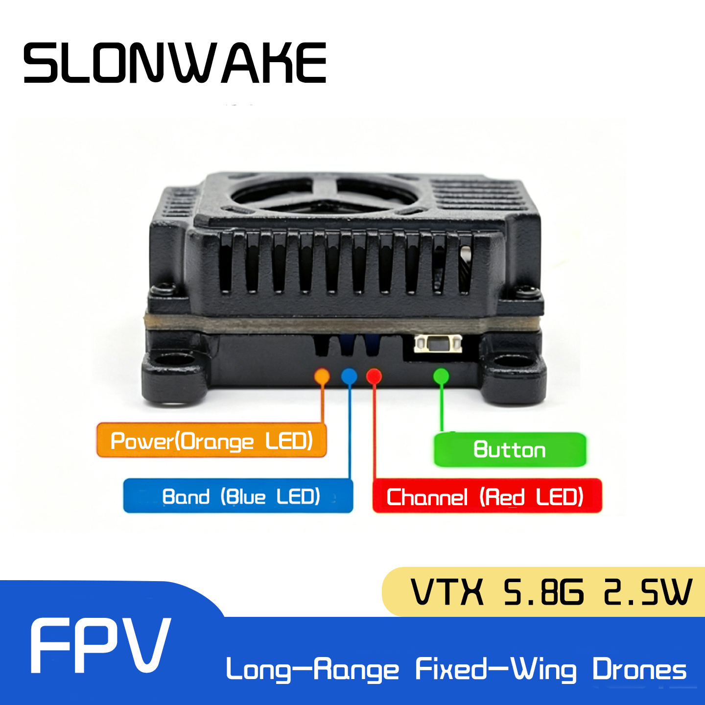 SLONWAKE 5.8G 48CH FPV Transmi - Drone Racing Frame reseña y precio