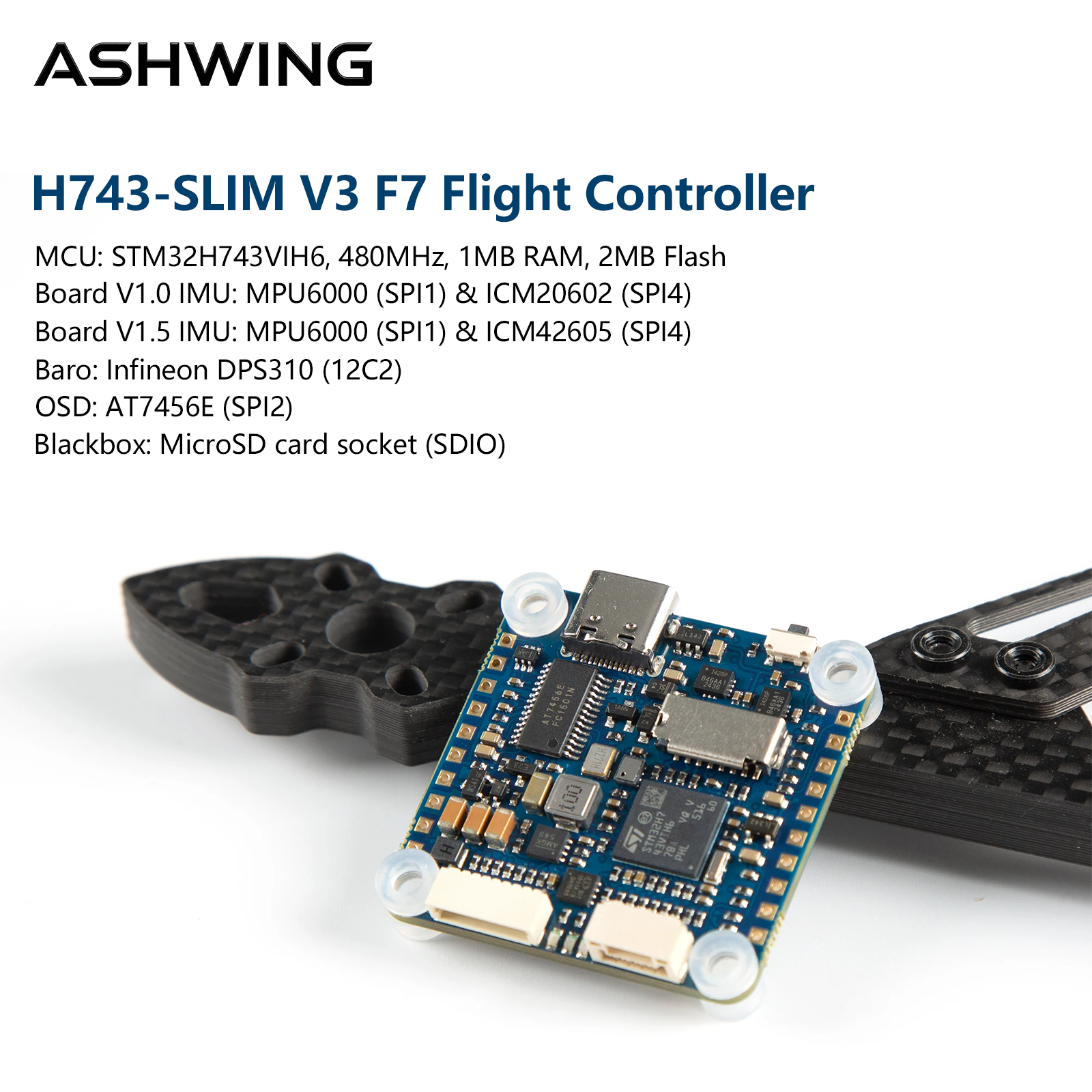 H743-SLIM V3 Flight Controller - Drone Racing Flight Controller reseña y precio