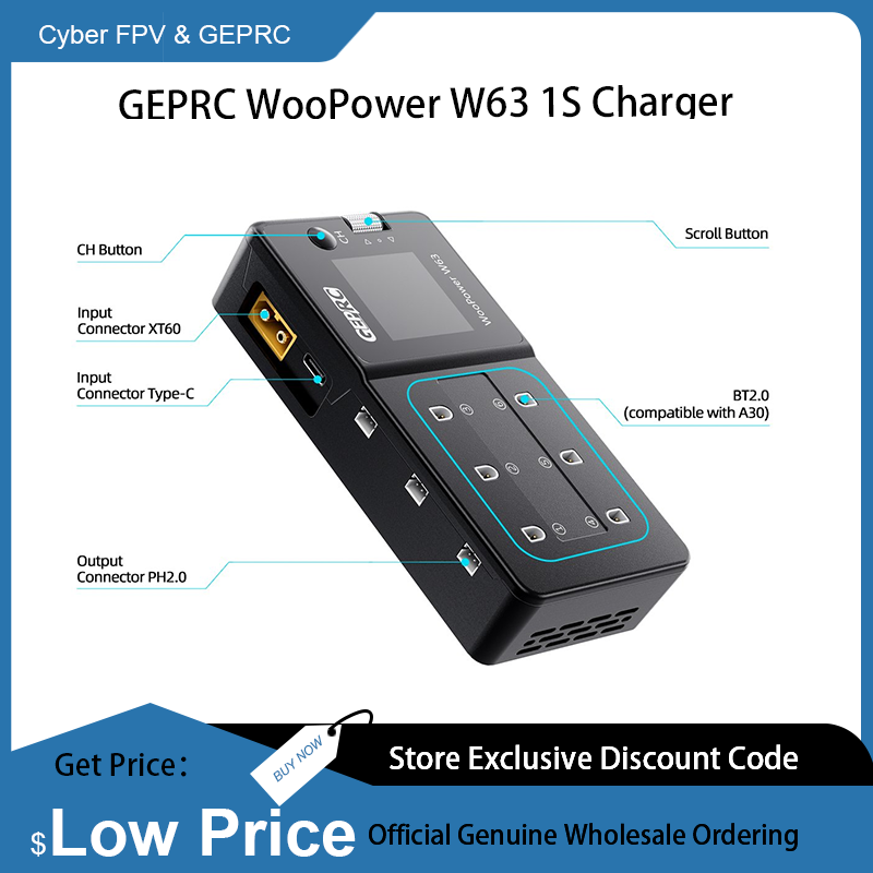 GEPRC WooPower W63 1S Charger  - Drone Racing Charger reseña y precio