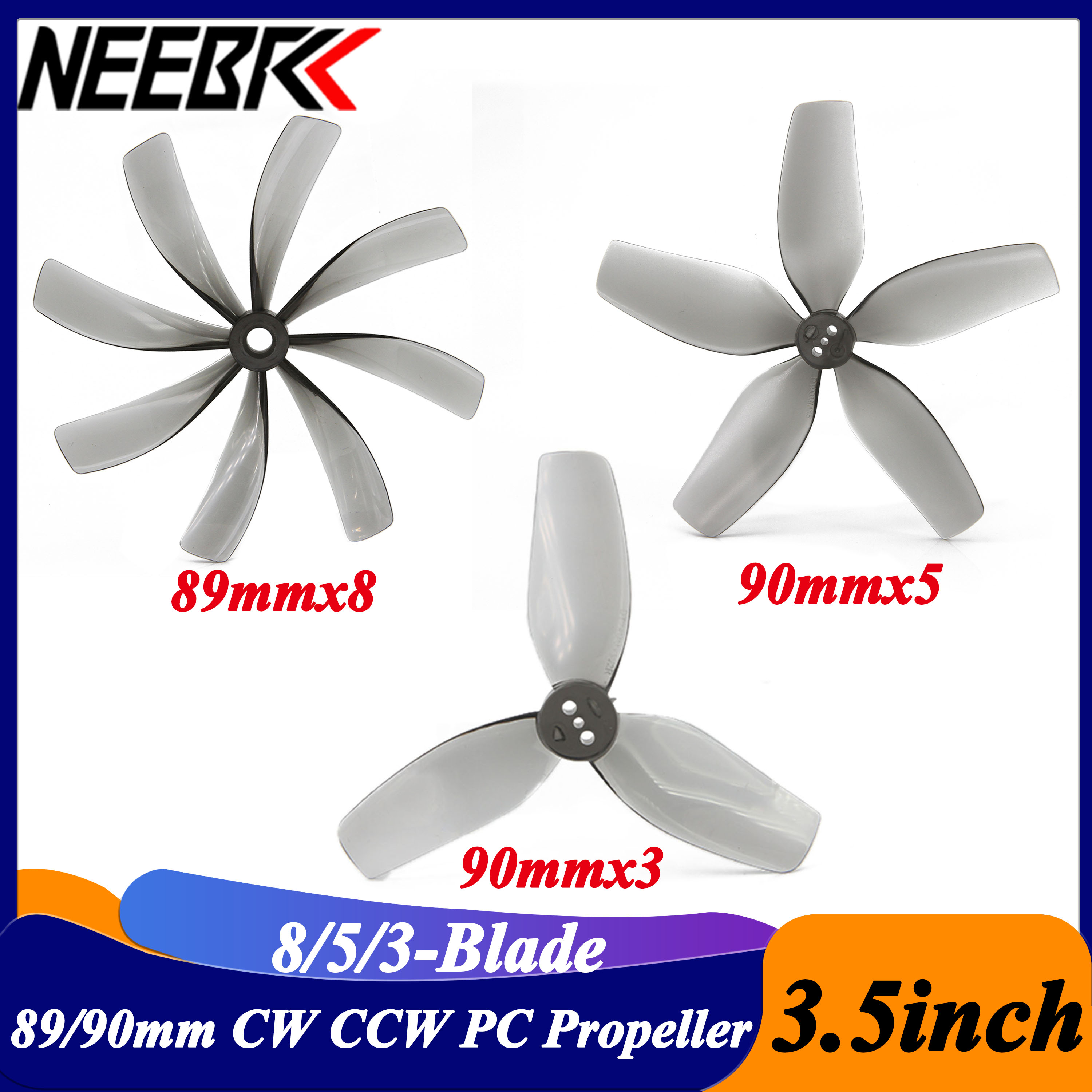 2Pairs 3.5inch 89x8 90x5 90x3  - Drone Racing Frame reseña y precio