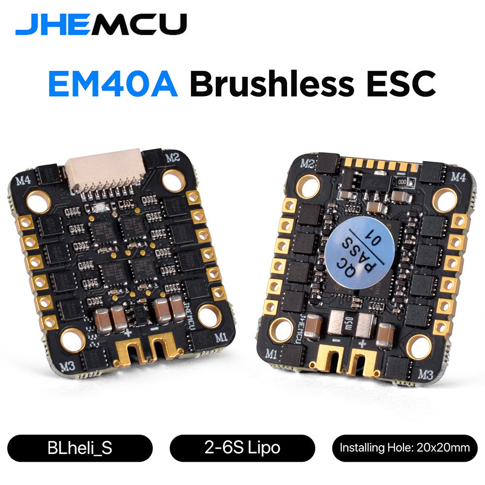 JHEMCU EM40A 40A BLheli_S 4in1 - Drone Racing Esc reseña y precio