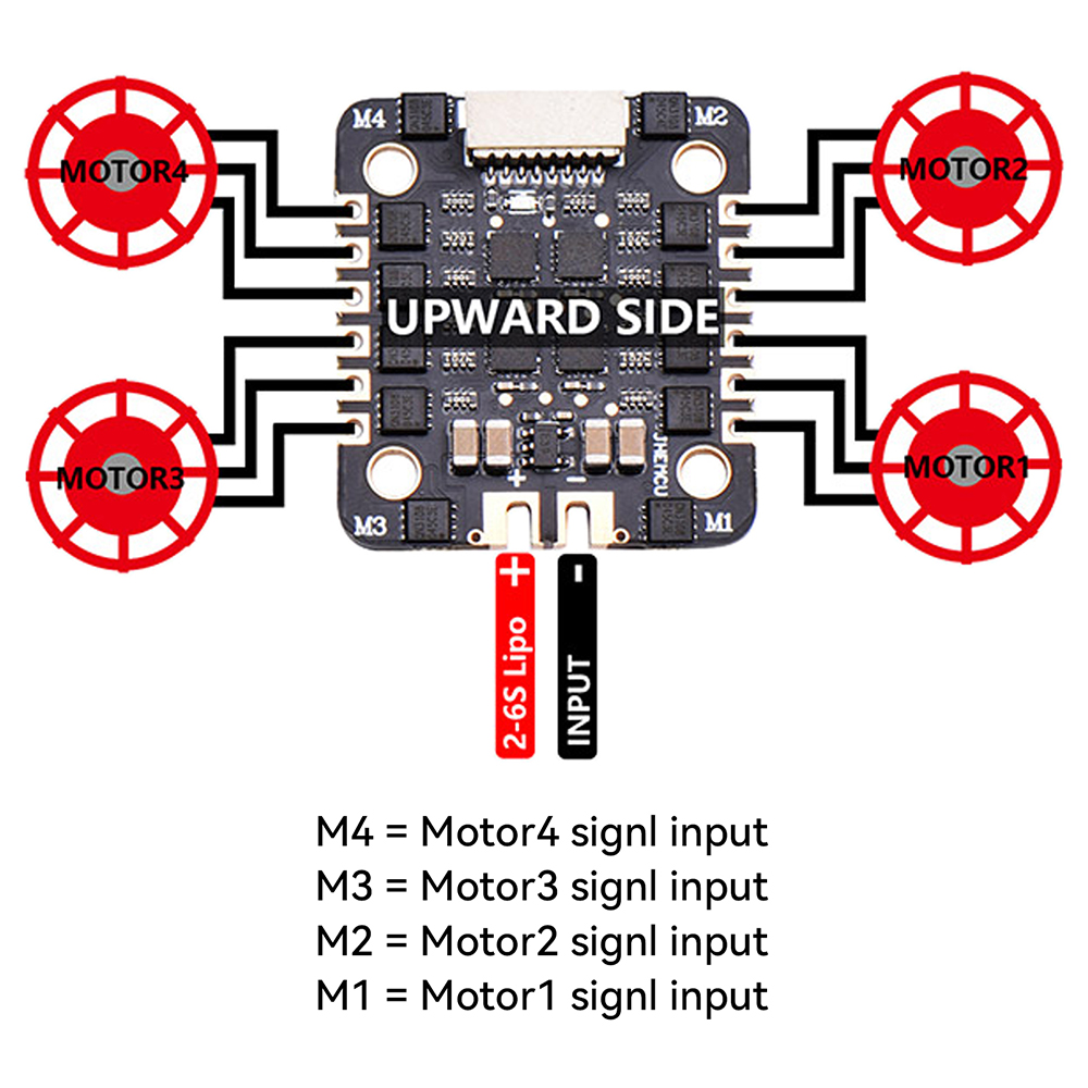 JHEMCU EM40A 40A BLheli_S 4in1 - Drone Racing Esc reseña y precio