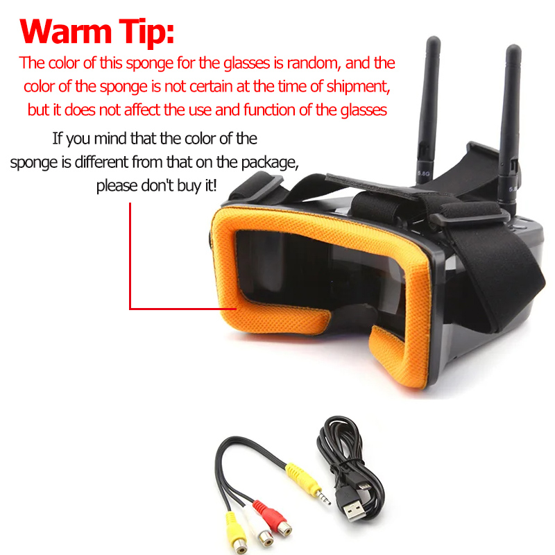VR009 FPV Video Goggles 3Inch  - Drone Racing Goggles reseña y precio